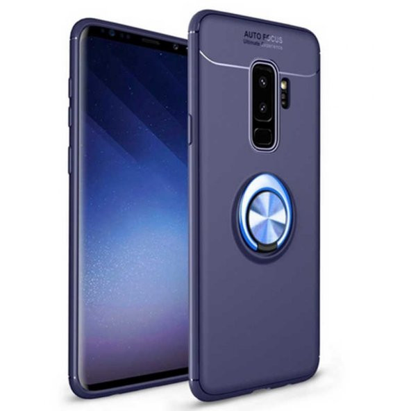Samsung Galaxy S9 Plus Kılıf Ravel Yüzüklü Magnetic Standlı Silikon Kapak - 4