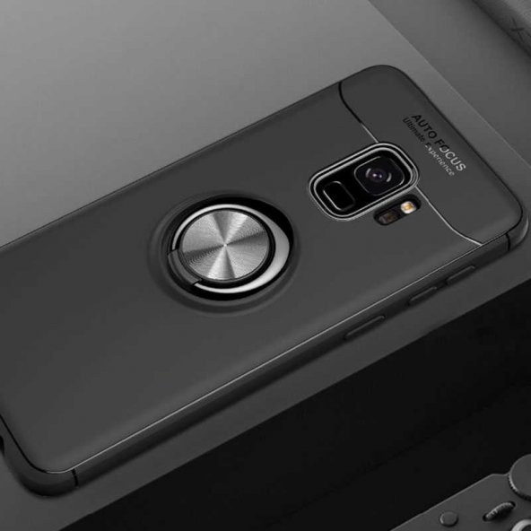 Samsung Galaxy S9 Kılıf Ravel Yüzüklü Magnetic Standlı Silikon Kapak - 2