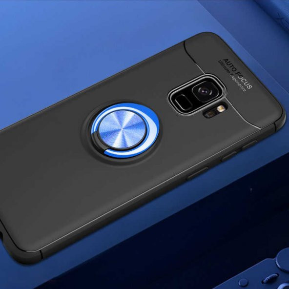 Samsung Galaxy S9 Kılıf Ravel Yüzüklü Magnetic Standlı Silikon Kapak - 7