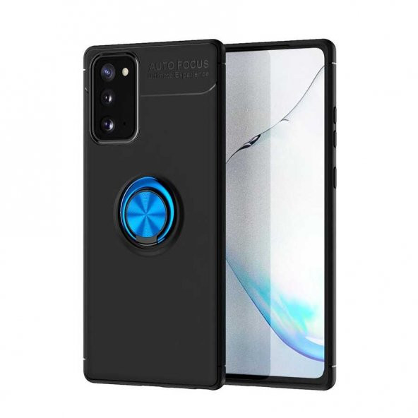 Samsung Galaxy Note 20 Kılıf Ravel Yüzüklü Magnetic Standlı Silikon Kapak - 7