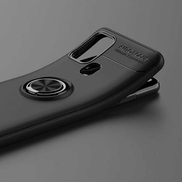 Samsung Galaxy A21S Kılıf Zore Ravel Yüzüklü Antişok Silikon Kapak - 7