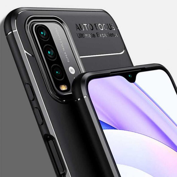Xiaomi Redmi 9T Kılıf Zore Ravel Yüzüklü Magnetic Standlı Silikon Kapak - 10