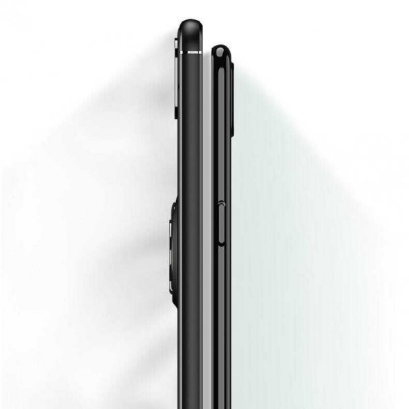 Galaxy M12 Kılıf Zore Ravel Yüzüklü Magnetic Standlı Silikon Kapak - 3