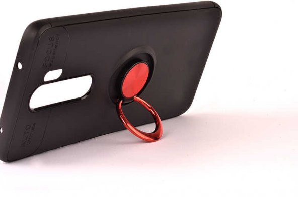 Xiaomi Redmi Note 8 Pro Kılıf Ravel Yüzüklü Magnetic Standlı Silikon Kapak - 3