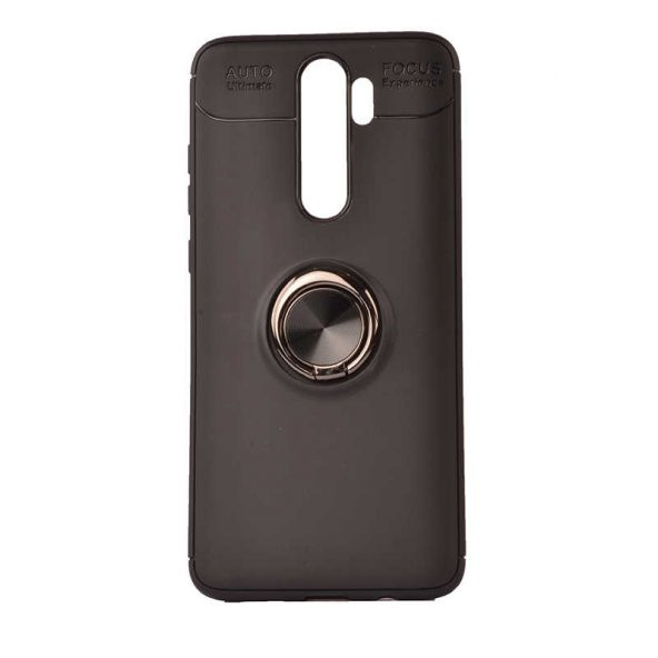 Xiaomi Redmi Note 8 Pro Kılıf Ravel Yüzüklü Magnetic Standlı Silikon Kapak - 6