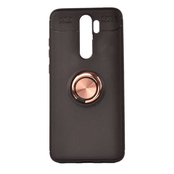 Xiaomi Redmi Note 8 Pro Kılıf Ravel Yüzüklü Magnetic Standlı Silikon Kapak - 9
