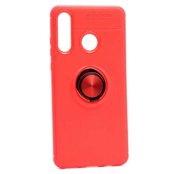 Huawei P30 Lite Kılıf Ravel Yüzüklü Magnetic Standlı Silikon Kapak - 7