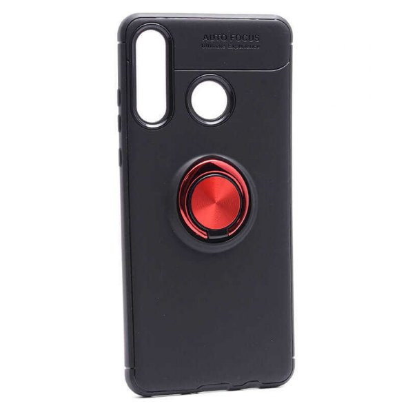 Huawei P30 Lite Kılıf Ravel Yüzüklü Magnetic Standlı Silikon Kapak - 9