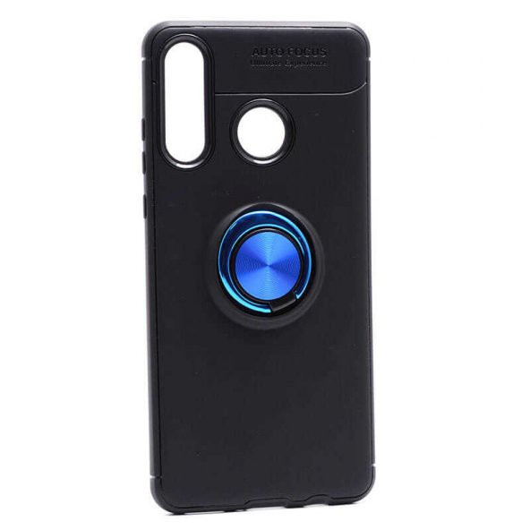 Huawei P30 Lite Kılıf Ravel Yüzüklü Magnetic Standlı Silikon Kapak - 11