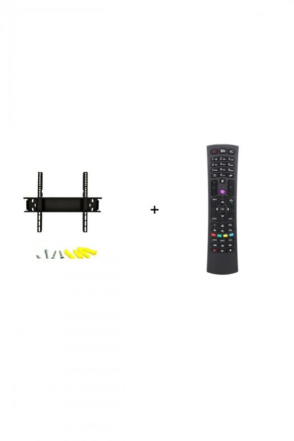 Vestel 43 Inç 109  Televizyon Sabit Duvar Askı Aparatı  +VESTEL kumanda HEDİYE ürün görseli 1