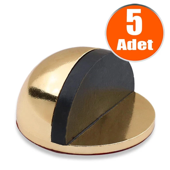 Yarımay Kapı Stoperi Tamponu Yapışkanlı Metal Kapı Stopu Durdurucu Tutucu Albrifin (5 ADET) ürün görseli