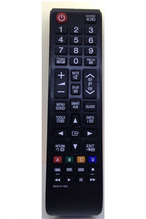 Samsung Bn5901199g Smart Hub Tuşlu Lcd Led Tv Televizyon Akıllı Kumandası Kısa Model