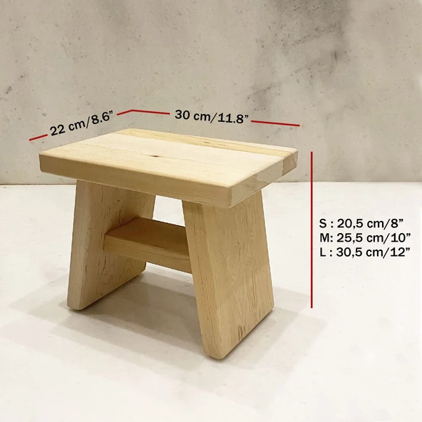 Shark Anatolia Sedir Ahşap Banyo Taburesi Oturak - 4