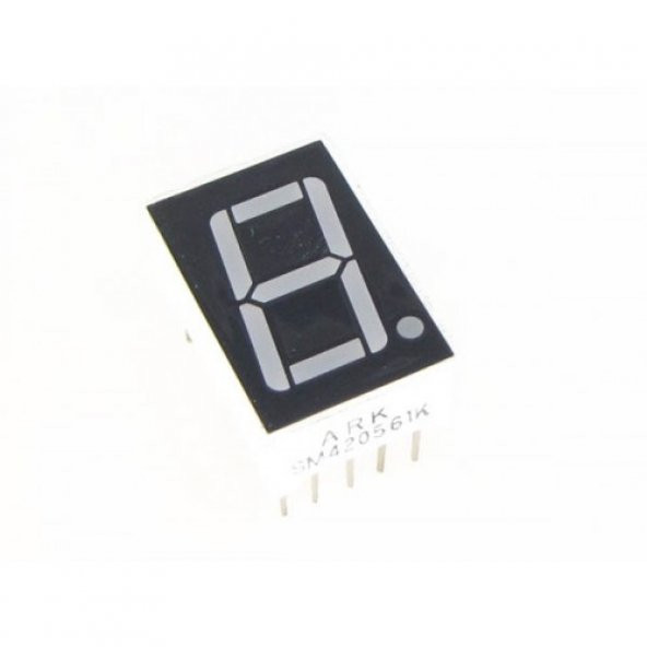 Arduino 1 Digit 7 Segment Led Display(Red) - 1