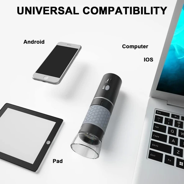 Bysameyee 4K 3840x2160P Kablosuz Dijital Mikroskop - 4