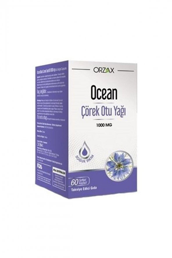 Ocean Çörek Otu Yağı 1000 mg 60 Kapsül 8697595871508