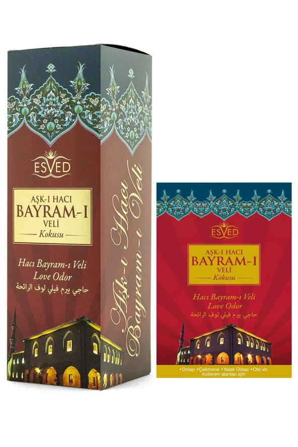 Hacı Bayram Veli Kokusu Sprey 400 Ml Dolap ve Çekmece Kokusu Hediyeli