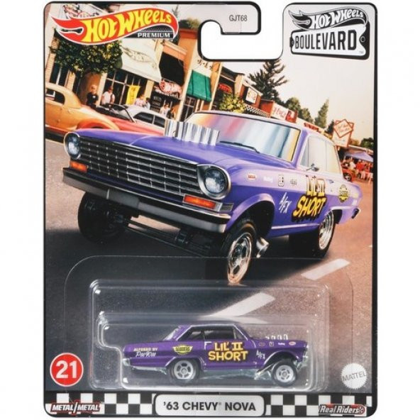 Hw Metal Boulevard Premium 63 Chevy Nova GJT68 GRL99 - 4