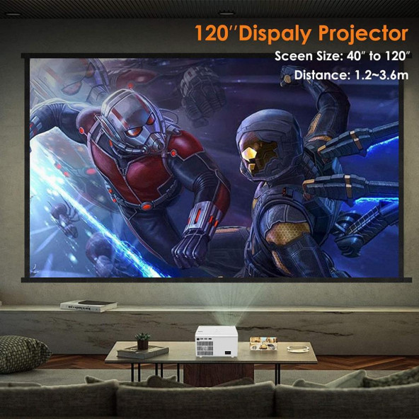 SWZA Yerel 1080P Taşınabilir Projektör - 2