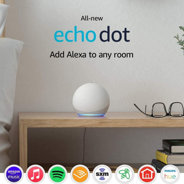 Echo Dot (4. Nesil) - Akıllı Hoparlör - Buzul Beyazı