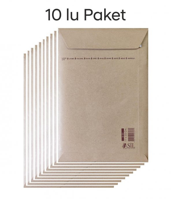 Asil Hava Kabarcıklı Zarf 17x25cm (10 lu Paket)