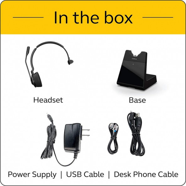 Jabra Engage 75 Kablosuz Kulaklık Mono - Telefon Kulaklığı - 4