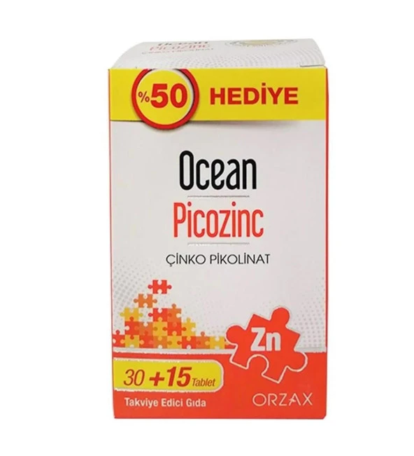 Ocean Picozinc 30 Tablet + 15 Tablet Hediye 8697595872826