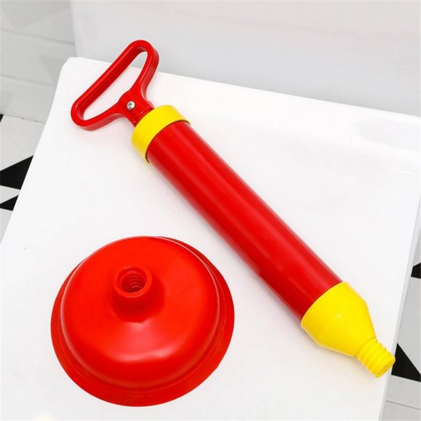 Tuvalet Pompası Mutfak Banyo Klozet Lavabo Açıcı + HEDİYELİ Gider Açıcı Pompa Tıkanık Lavabo Açma - 4