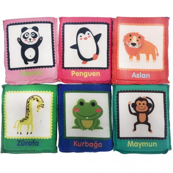 Birlik Oyuncak Babycim Eğitici Hayvanlar Soft Kartları (6 Parçalı) - 2