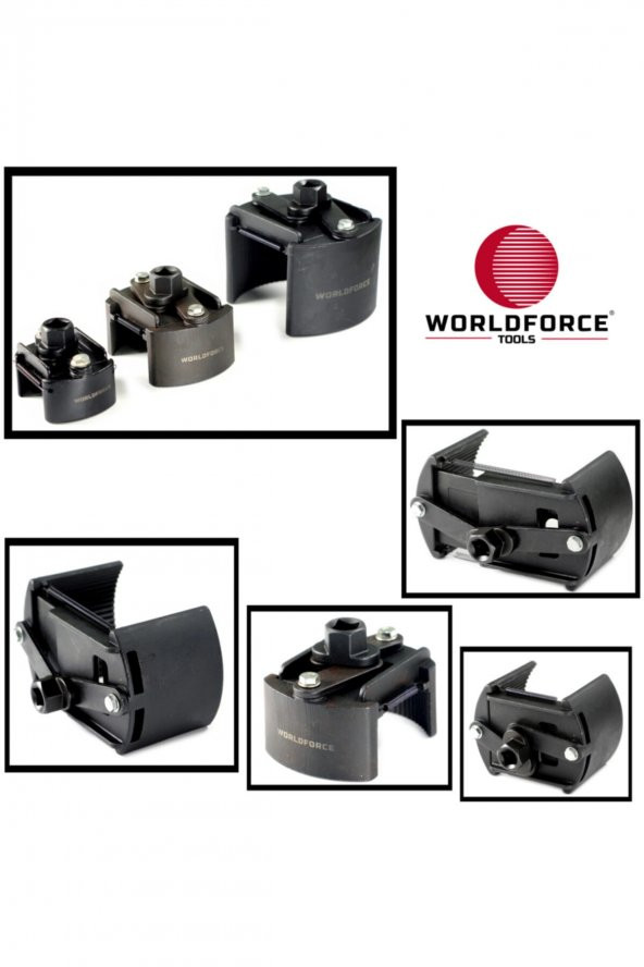 WORLDFORCE TOOLS Worldforce 1/2" Profesyonel Ayarlı Yağ Filtere Anahtarı Uyumlu Ölçüler 60-80mm Arası