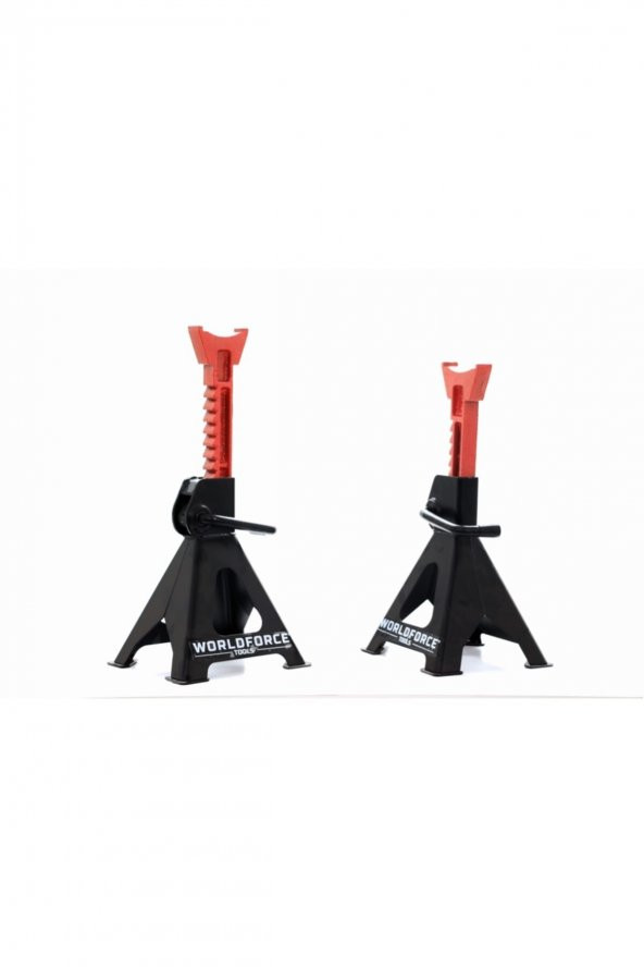 WORLDFORCE TOOLS 2 Ton 4 Ayaklı Kriko Standı Araba Araç Sehpası 2 Adet - 4