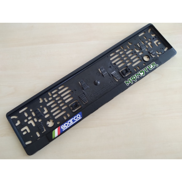 PLAKALIK PLASTİK SPARCO, MONSTER 2ADET FİYATI (RENKLİ YAZI) SPORT PLAKA ALTLIĞI - 2