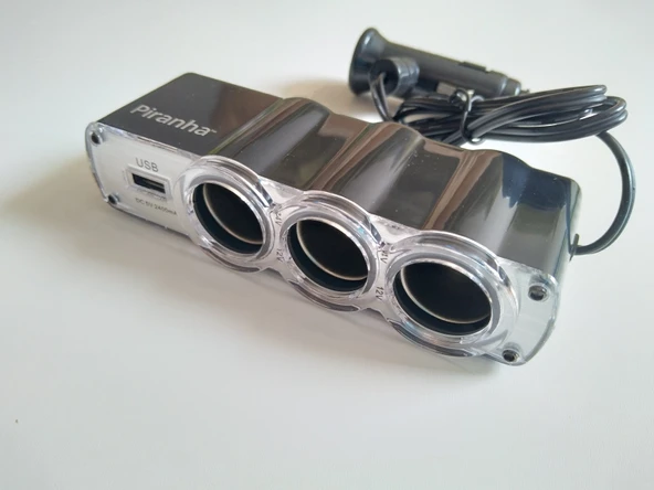ÇAKMAK ÇOKLAYICI 3LÜ USB GİRİŞLİ 12V ANAHTARLI ÇAKMAK ŞARJ ADAPTÖRÜ ÇOK AMAÇLI (Çakmak Soketi)