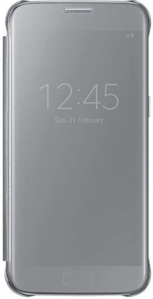 Samsung Galaxy S7 Clear View Cover Orjinal Akıllı Kılıf EF-ZG930C - 4