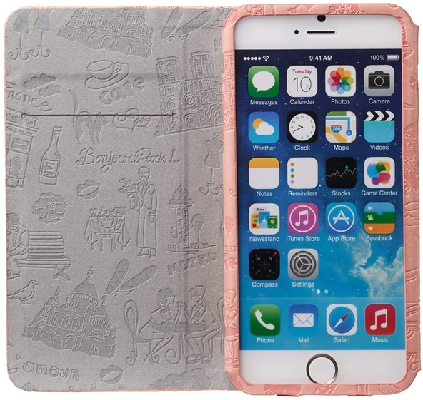 Ozaki Travel iPhone 6 ve 6S için Kapaklı Kılıf, Cüzdan Kılıf - 8