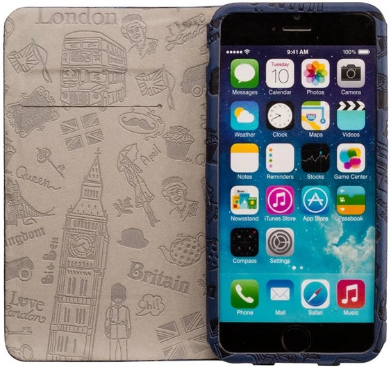 Ozaki Travel iPhone 6+ Plus ve 6S+ Plus için Kapaklı Kılıf, Cüzdan Kılıf