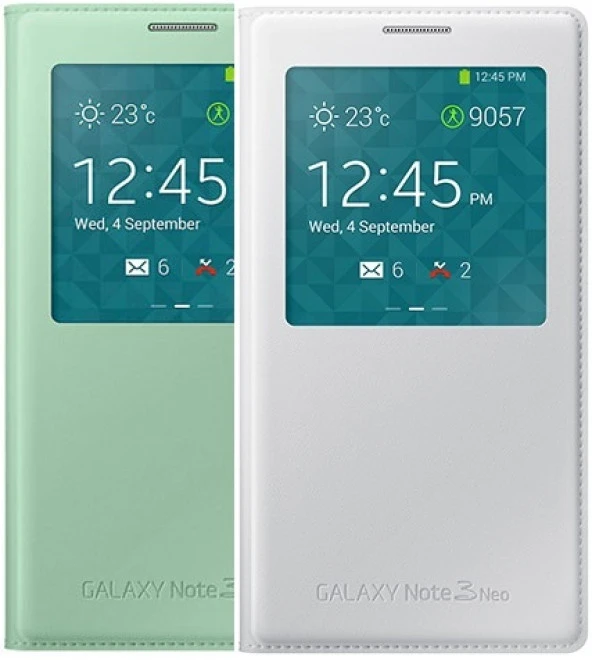 Samsung Galaxy Note 3 Neo N7500 Orjinal S-View Cover Kapaklı Kılıf