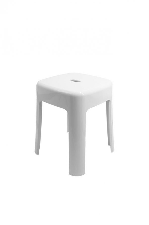Beyaz Plastik Tabure - 2