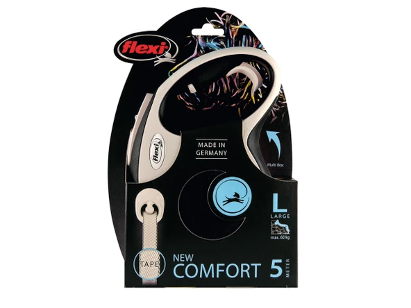 Flexi New Comfort Large 5m Şerit Gezdirme Siyah - 2