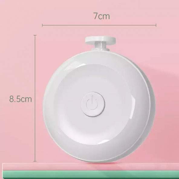 Carthusia Yenidoğan Bebek Çocuk Pilli Tırnak Törpüsü Manikür Seti Ve Dönerli Tırnak Makas - 3
