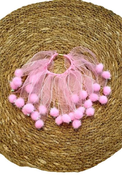 Ponponlu Lastikli Okul Tokası - 6