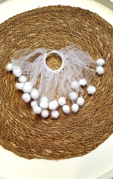 Ponponlu Lastikli Okul Tokası - 4