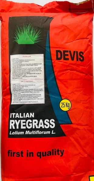 İthal İtalyan Çimi, Süt Otu, Ryegrass, Rey Grass, Devis 1 Kg