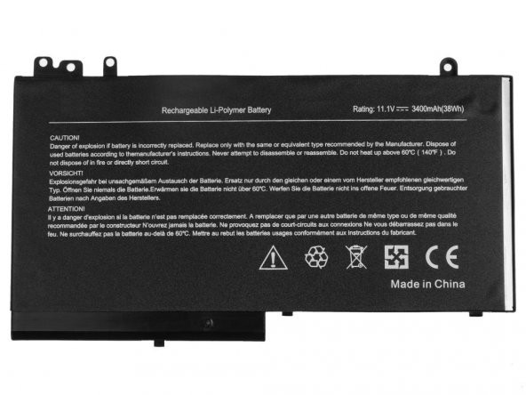 Dell Latitude E5450, E5550 Notebook Bataryası - 3 Cell
