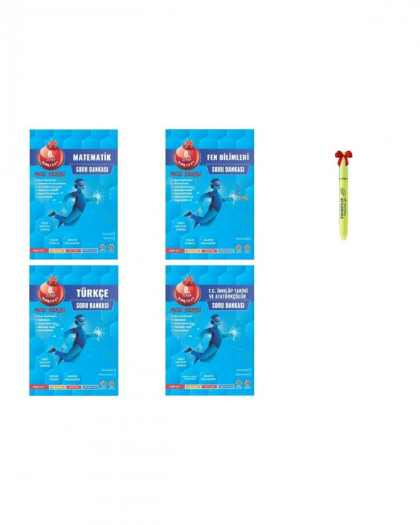LGS 8.Sınıf MOD Serisi Matematik FEN Türkçe İnkılap Soru Bankası