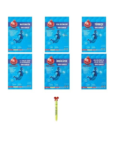LGS 8.Sınıf MOD Serisi Matematik FEN Türkçe İnkılap İngilizce Din Soru Bankası - 1