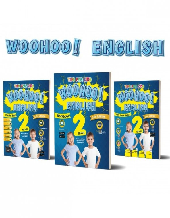 Kırmızı Beyaz Yayınları 2. Sınıf Woohoo English Gold Edition Practice work unit Test Book