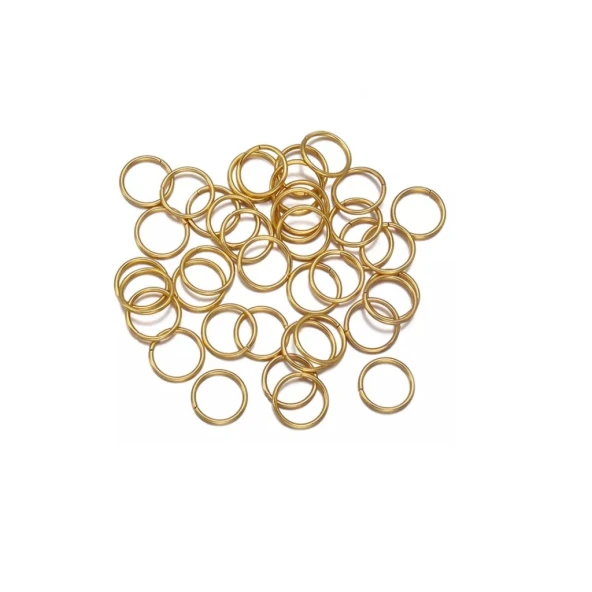 300 Adet 7*0.6 mm Altın Renk Takı Halkası Takı Malzemesi
