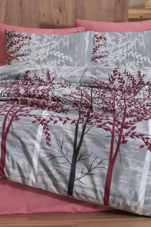 Natura Uyku Seti Çift Kişilik Bordo - 2