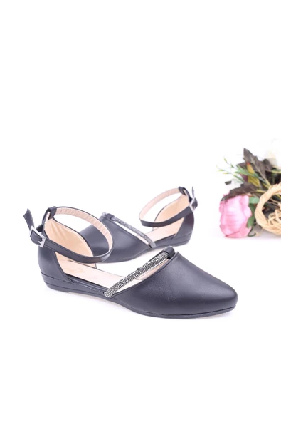 Sedef 2070 Kadın Bilekten Bağlamalı Babet Ayakkabı ürün görseli